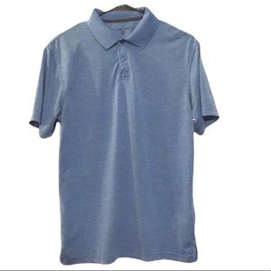 Saddlebred Small Mens Blue Polo Shirt Sleeve Shirt for Work, Golf, Date or etc